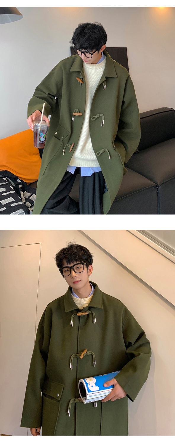 boy Boy Boy Horn Button Wool For Men Thickened Mid-Length Over-the-Knee Trench Coat Autumn Winter Vintage Casual Woolen Jacket_voghion.com