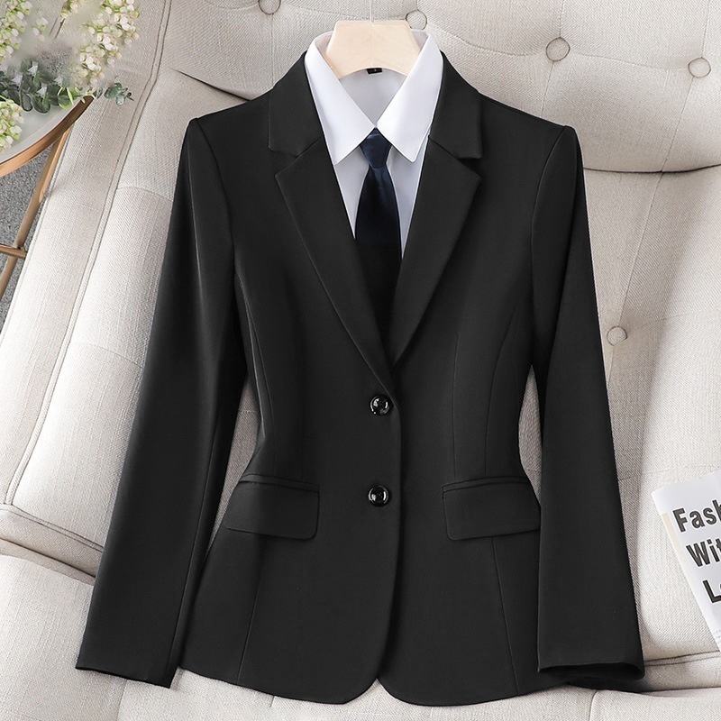 ChicShe Professional Suit Set For Women Hotel Front Desk Manager Workwear Autumn Winter Elegant Civil Servant Formal Small_voghion.com