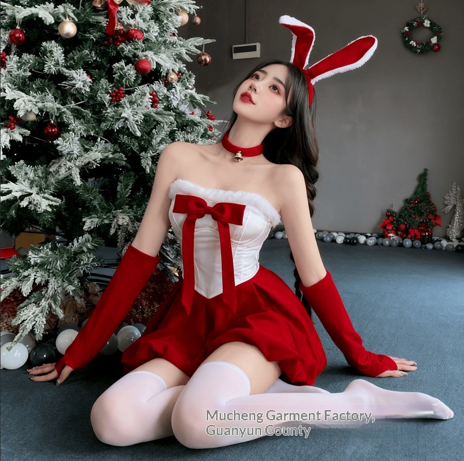 Eros Lab Mucheng Lingerie Sexy Vestito Natalizio Coniglietta Uniforme Tentazione QQNY Passion Set Vestiti Capodanno Battle Robe_voghion.com
