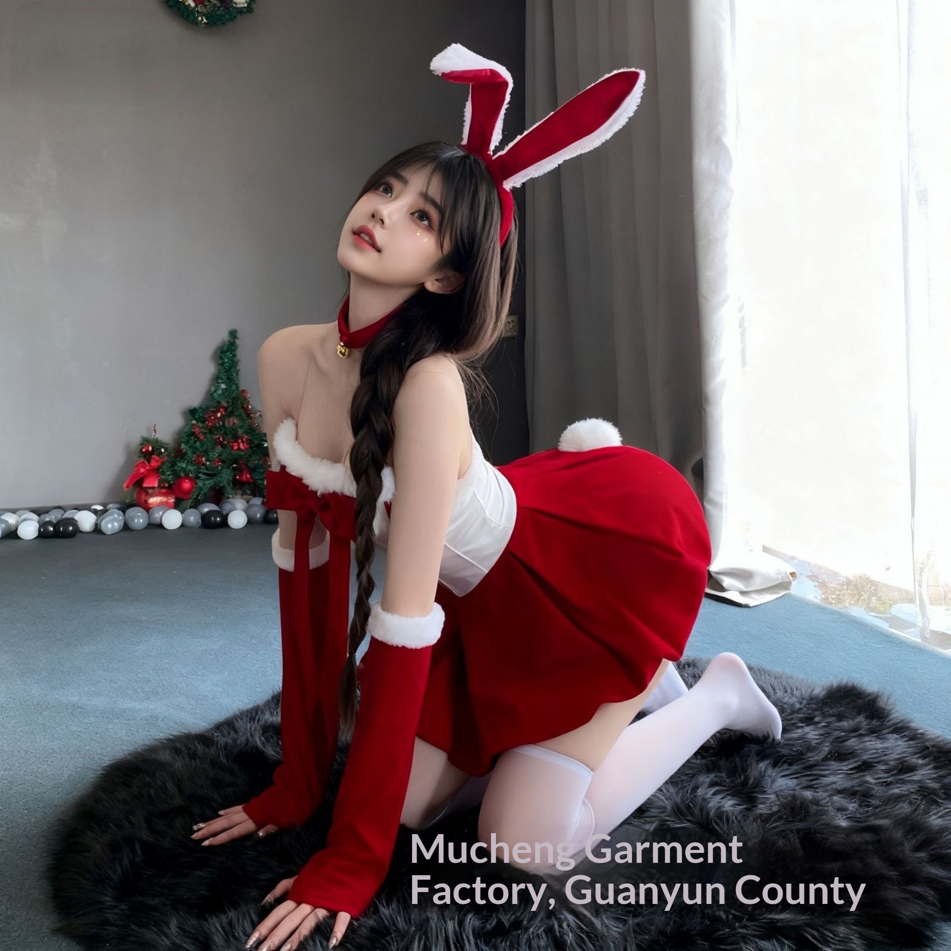 Eros Lab Mucheng Lingerie Sexy Vestito Natalizio Coniglietta Uniforme Tentazione QQNY Passion Set Vestiti Capodanno Battle Robe_voghion.com