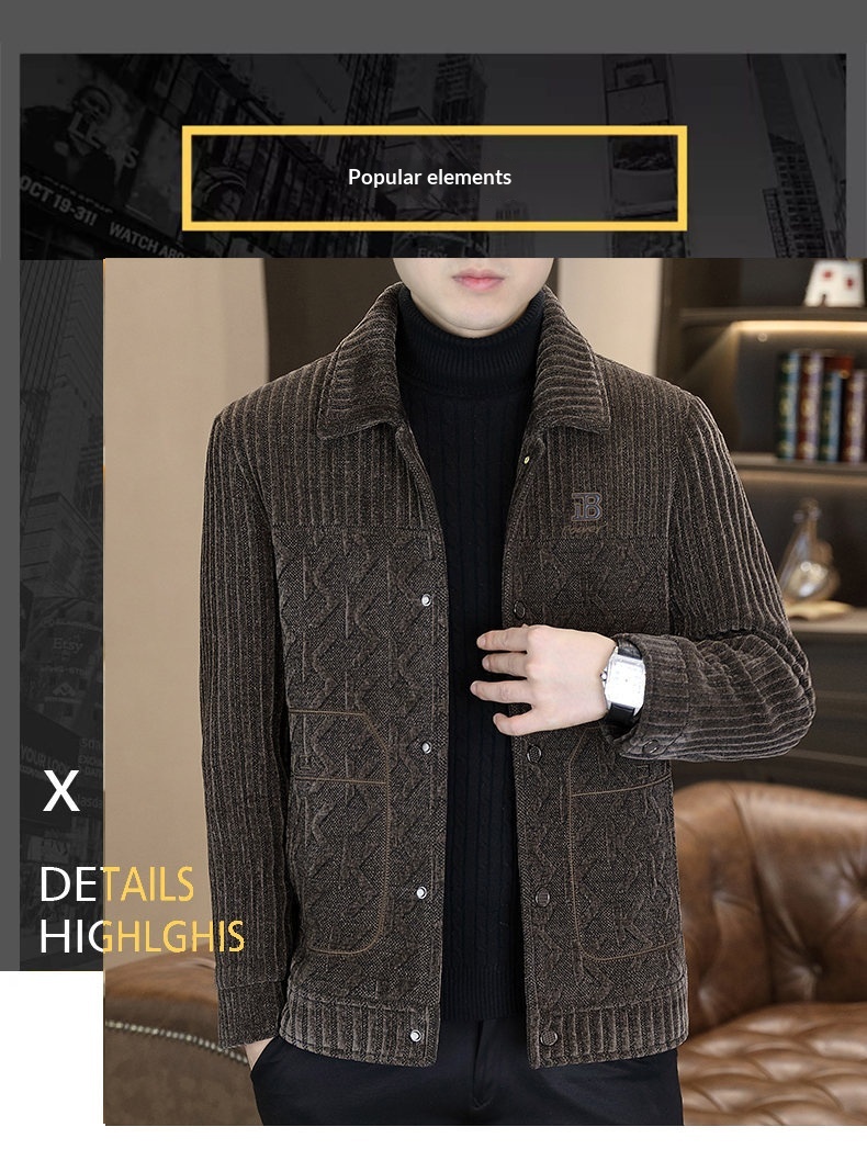 boy Boy Boy Casual Short Thickened Autumn Winter Fleece Trendy Wool Coat Men's Jacket Korean Style New In Stock_voghion.com