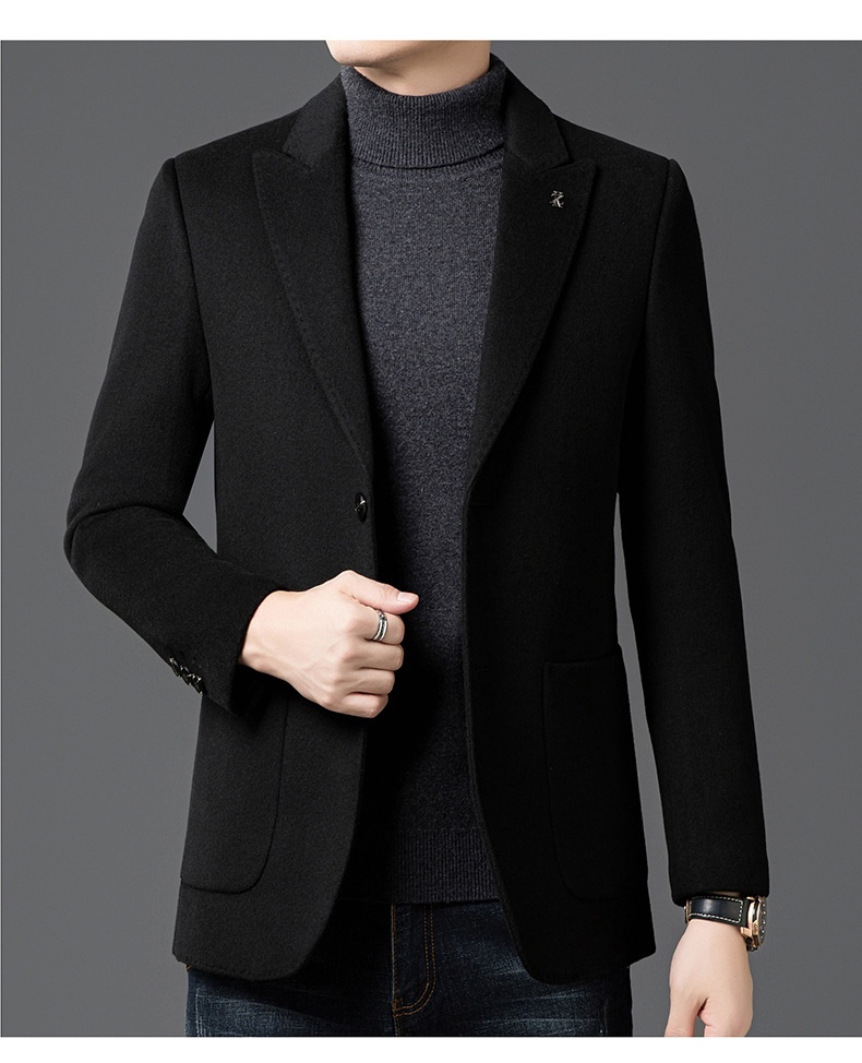 boy Boy Boy Winter New Men's Goose Down Liner Coat With Suit Collar, Trendy Loose Fit For Middle-aged And Young Men, Thickened_voghion.com
