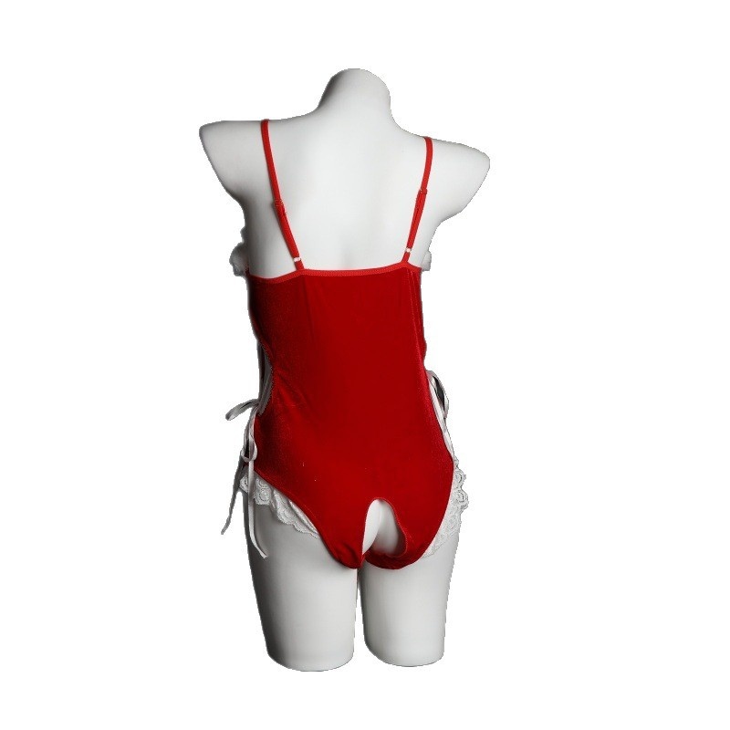 Eros Lab Lemon Story Sexy Bunny Girl Dessous Rot Neujahrsverführung Weihnachtsoutfit Bettleidenschaft Uniform Set_voghion.com