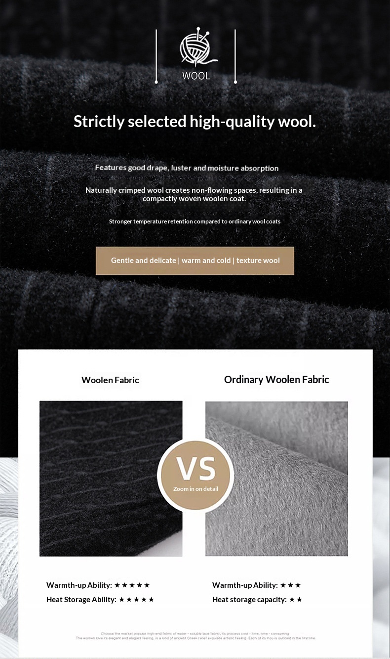 boy Boy Boy 2025 Winter Wool Coat Men, Fashionable Striped Suit Collar, White Duck Down Scarf Woolen Jacket For Young And_voghion.com