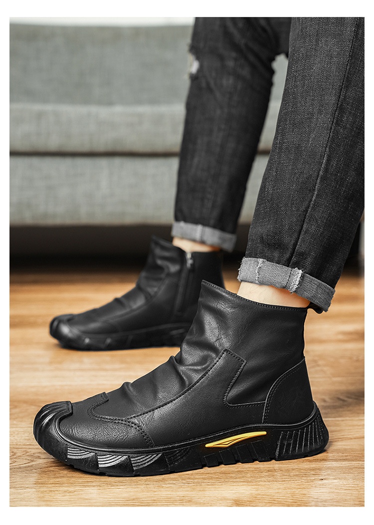 Chaussures de travail Glide Labor Protection pour hommes, imperméables, antidérapantes, résistantes à l'usure, polyvalentes et adaptées à une utilisation en extérieur, au bureau ou au travail._voghion.com