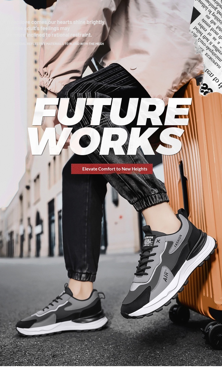 Glide Heren Sneakers 2025 Nieuwe Herfst Casual Leer Waterdicht Antislip Veelzijdig Zachte Zool Slijtvast Werkveiligheid Trendy_voghion.com