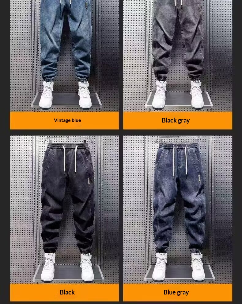 boy Boy Boy Cross-Border Foreign Trade Spring And Autumn Jeans Men's Brand Casual Jogger Loose Versatile Trendy Harem Pants_voghion.com
