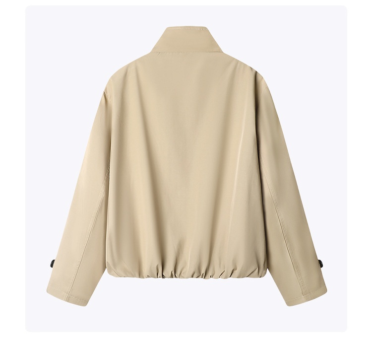 Women's Clothing Women's Clothing Women's Clothing Women's Clothing British Style Petite Short Jacket Trench Coat Casual Elegant Autumn New Korean_voghion.com