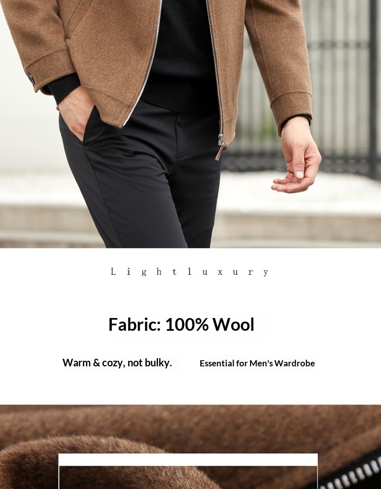 boy Boy Boy 2021 New Winter Coat Men's Turn-Down Collar Short Middle-Aged Double-Sided Wool Jacket_voghion.com