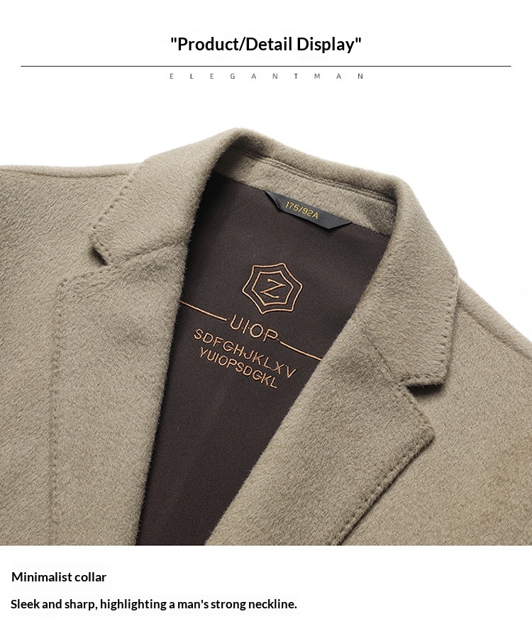 boy Boy Boy High-End 100% Pure Wool Double-Sided Woolen Men's Autumn And Winter New Suit Business Casual Solid Color Jacket_voghion.com