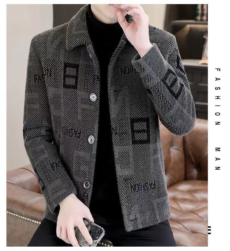 boy Boy Boy 2023 Men's Autumn Winter New Short Woolen Coat Korean Style Warm Thickened Casual Jacket_voghion.com