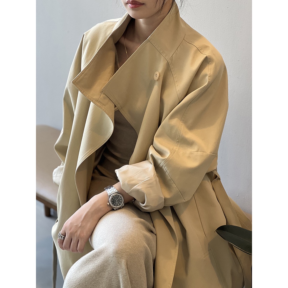 Women's Clothing Women's Clothing Women's Clothing Women's Clothing Yanshuang French Retro Style Mid-Length Trench Coat_voghion.com