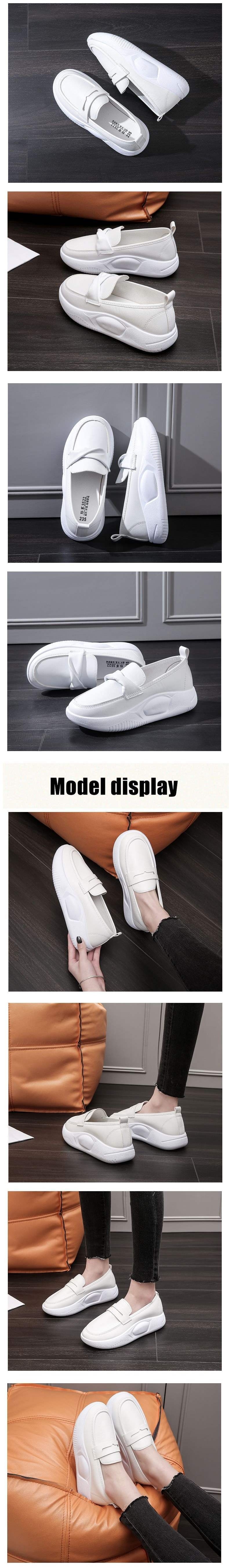 ShoeGlobe Neue Pflegeschuhe für Damen, weich, atmungsaktiv, bequem, weiß, geruchshemmend, dicke Sohle, rutschfest_voghion.com