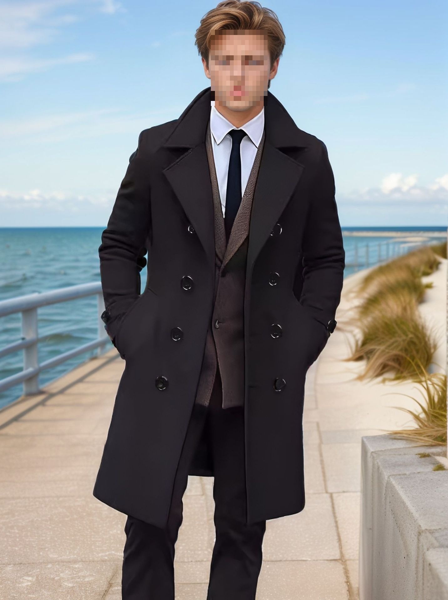 boy Boy Boy 2025 European Size Autumn Winter Men's Wool Coat Double Breasted Long Woolen Overcoat_voghion.com