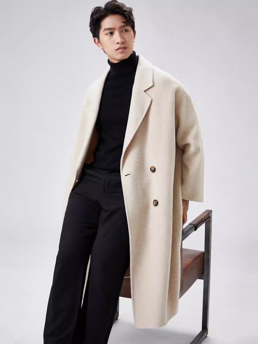boy Boy Boy 2025 Autumn Winter Men's Coat 20% Alpaca 80% Wool British Style Loose Jacket MRT2110_voghion.com