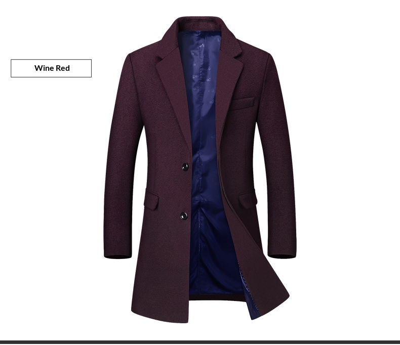 boy Boy Boy Wool Suit Korean Style Slim Fit Autumn Winter Middle-aged Woolen Coat Men's Jacket_voghion.com