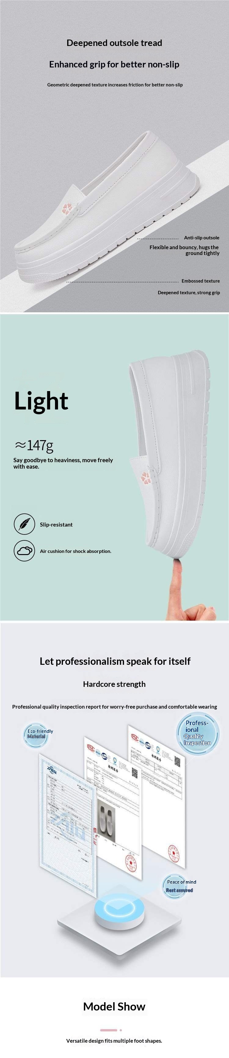 ShoeGlobe ShoeGlobe 2025 Non-Slip Nurse Breathable Wear-Resistant Work Thick Sole Slip-On Height-Increasing Medical Shoes_voghion.com