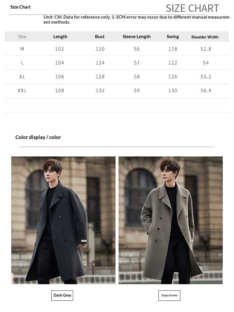 boy Boy Boy 2025 Autumn Winter New Men Mid-Length Over-the-Knee Sheep Wool Woolen Trench Coat Korean Style Trendy_voghion.com