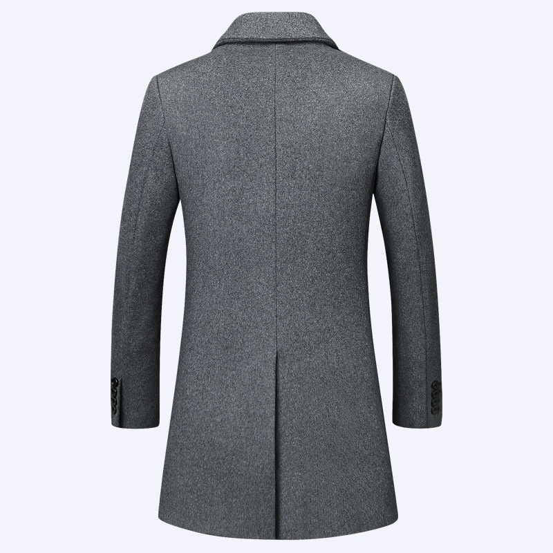 boy Boy Boy Wool Suit Korean Style Slim Fit Autumn Winter Middle-aged Woolen Coat Men's Jacket_voghion.com