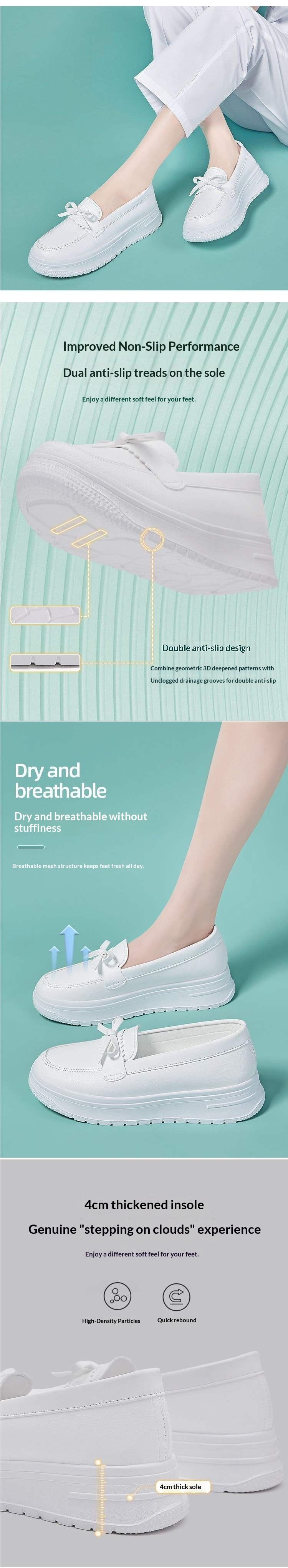 ShoeGlobe Umstandsschuhe für Frühling und Herbst: Weich, atmungsaktiv, bequem, geruchshemmend, rutschfest, dicke Sohle, zum Hineinschlüpfen, für den Krankenhausaufenthalt geeignet_voghion.com