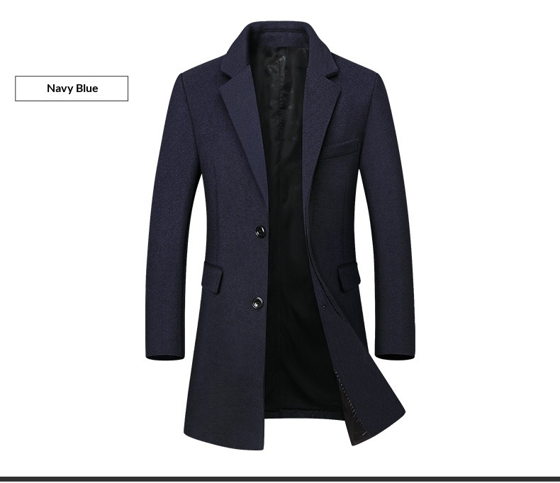 boy Boy Boy Wool Suit Korean Style Slim Fit Autumn Winter Middle-aged Woolen Coat Men's Jacket_voghion.com