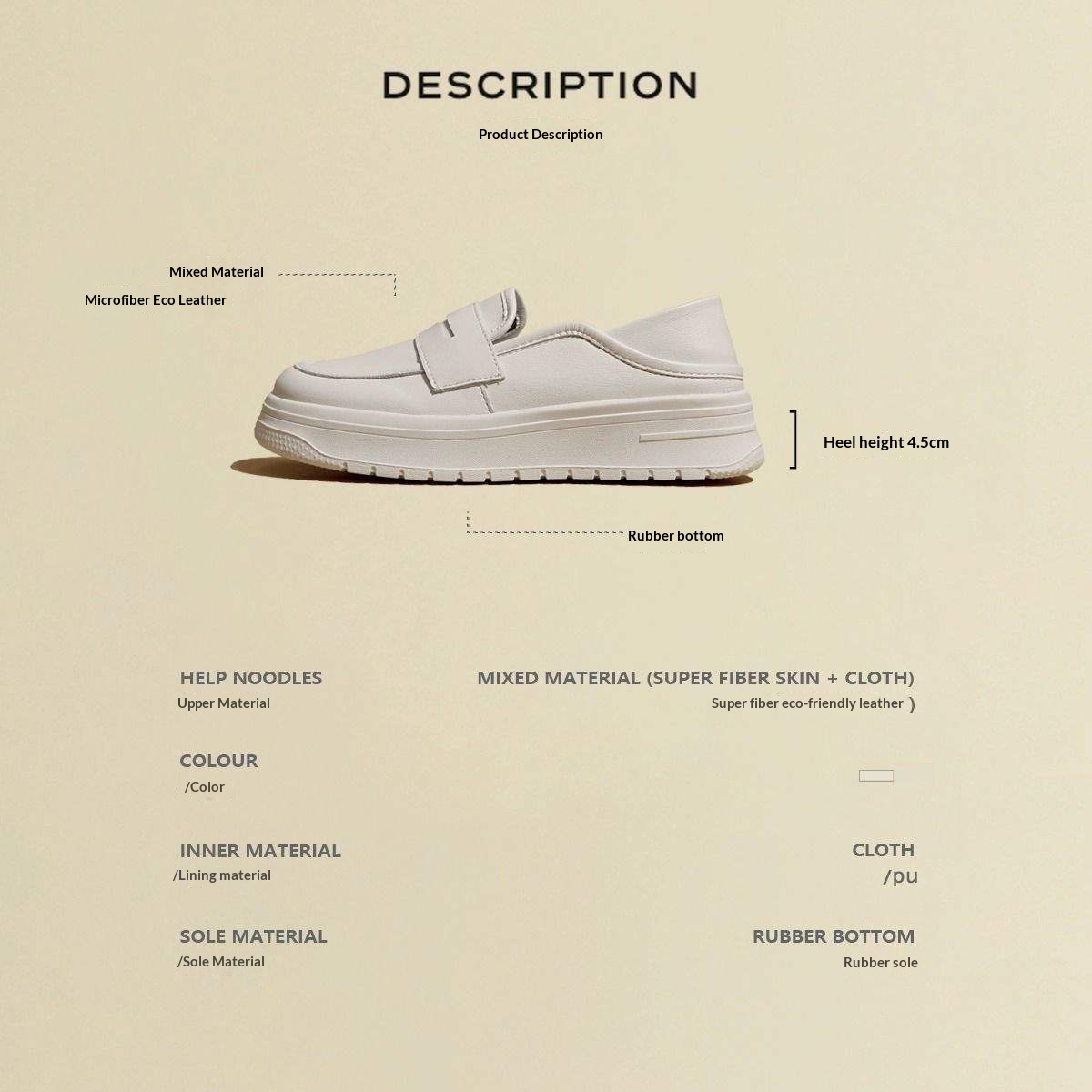 ShoeGlobe Yuechen Nurse For Women, Soft Sole, Breathable, Odor-Resistant, Non-Slip, Slip-On Flat Shoes, Medical White Shoes_voghion.com