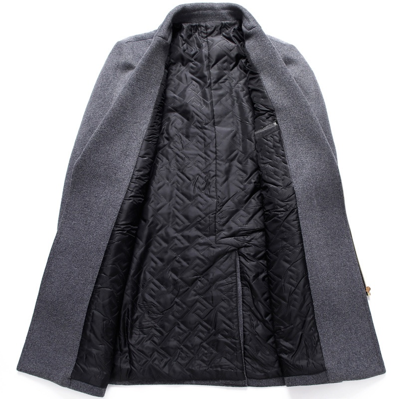 boy Boy Boy 2024 New Autumn Winter Wool Coat Mid-Length Thickened Zipper Fashion Jacket Men's Cross-Border Exclusive_voghion.com