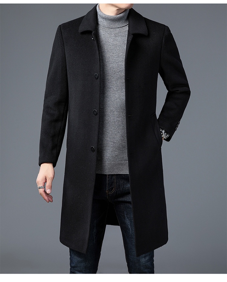boy Boy Boy Autumn Winter Wool Men's Mid-Length Business Casual Trench Coat Middle-aged Woolen Jacket British Style Gentleman_voghion.com