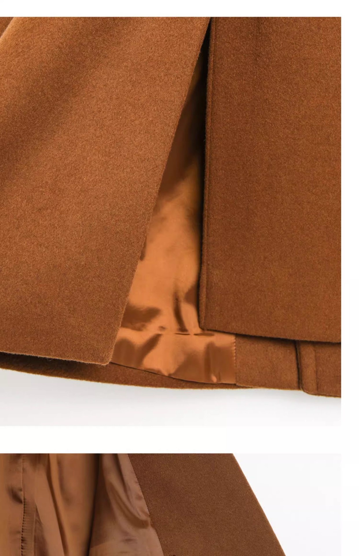 boy Boy Boy Trench Double-Breasted Black Mid-Length Coat Men's Autumn Winter Woolen Jacket_voghion.com