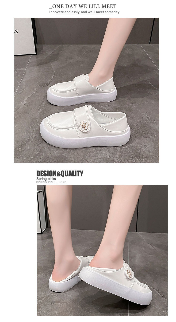 ShoeGlobe Nure da donna, comode e non affaticanti, scarpe da lavoro speciali per ufficio e medicina, bianche, in pelle, primaverili e autunnali_voghion.com