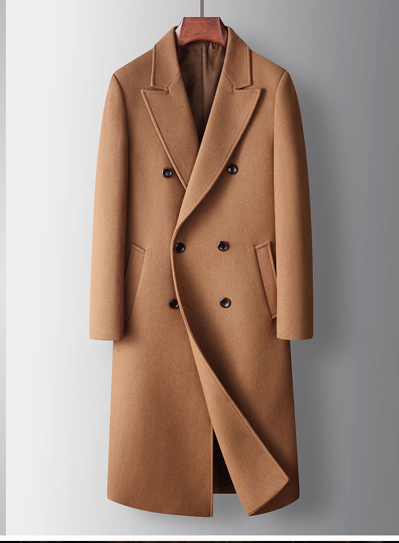 boy Boy Boy Men's Autumn Winter Long Over-the-Knee Double-Breasted Wool Trench Coat For Young And Middle-Aged Business Casual Warm_voghion.com