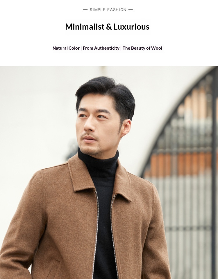 boy Boy Boy 2021 New Winter Coat Men's Turn-Down Collar Short Middle-Aged Double-Sided Wool Jacket_voghion.com