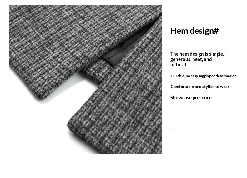 boy Boy Boy Autumn Winter Thickened Wool For Men, Dad's Warm Suit Collar Jacket, Fashionable Trendy Mid-Length Trench Coat_voghion.com