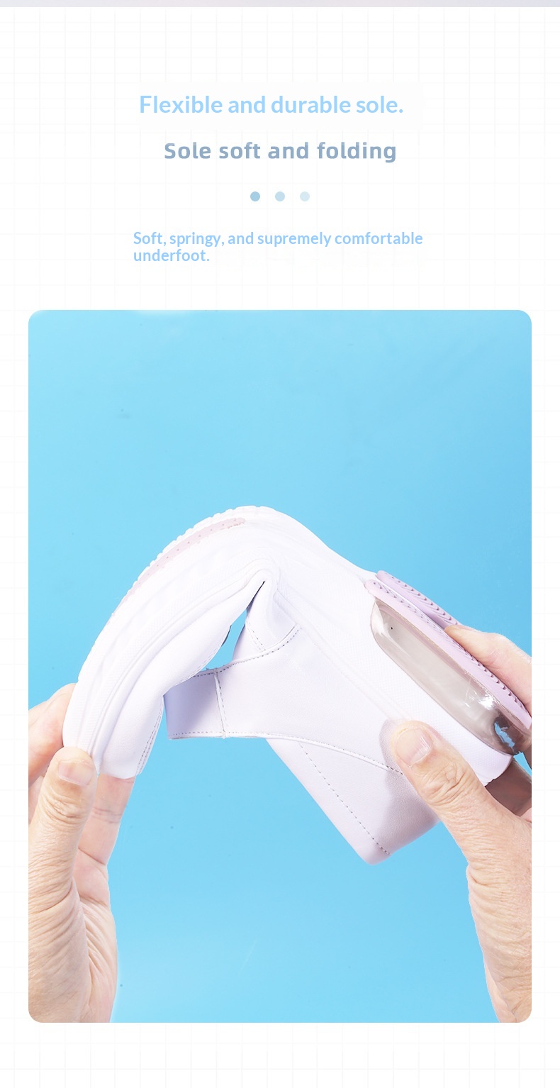 ShoeGlobe Cushion Nurse Shoes für Damen, weiche Sohle, atmungsaktiv, bequem, rutschfest, geruchshemmend, flach, mit Höhenvergrößerung_voghion.com