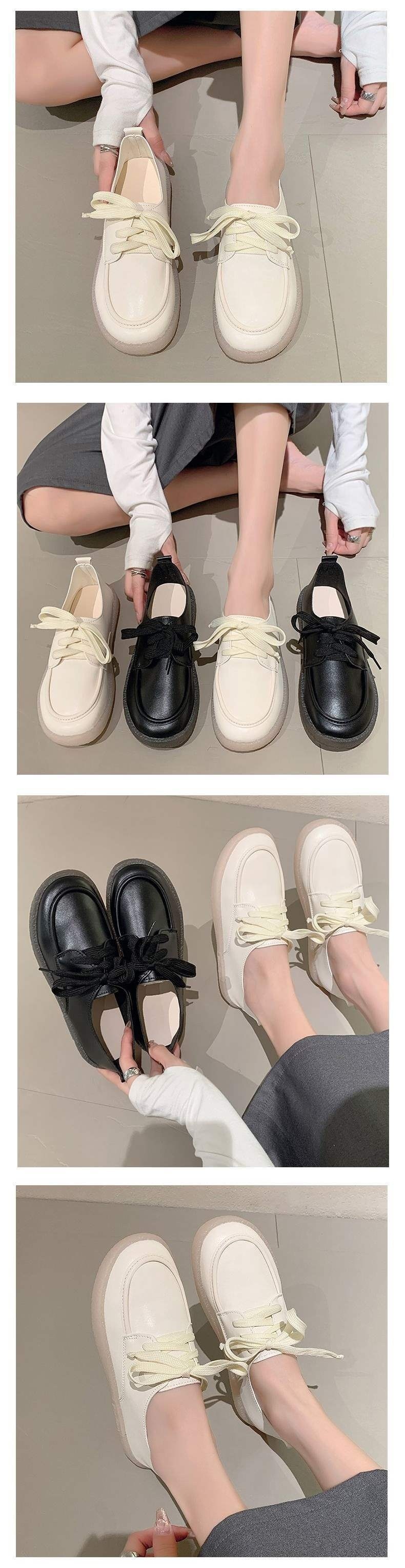 ShoeGlobe Damen-Sandalen mit weicher Sohle aus Leder, Modell Frühjahr/Herbst 2025, flach, rutschfest, weiß, bequem, ideal für Arbeit und Pflege._voghion.com