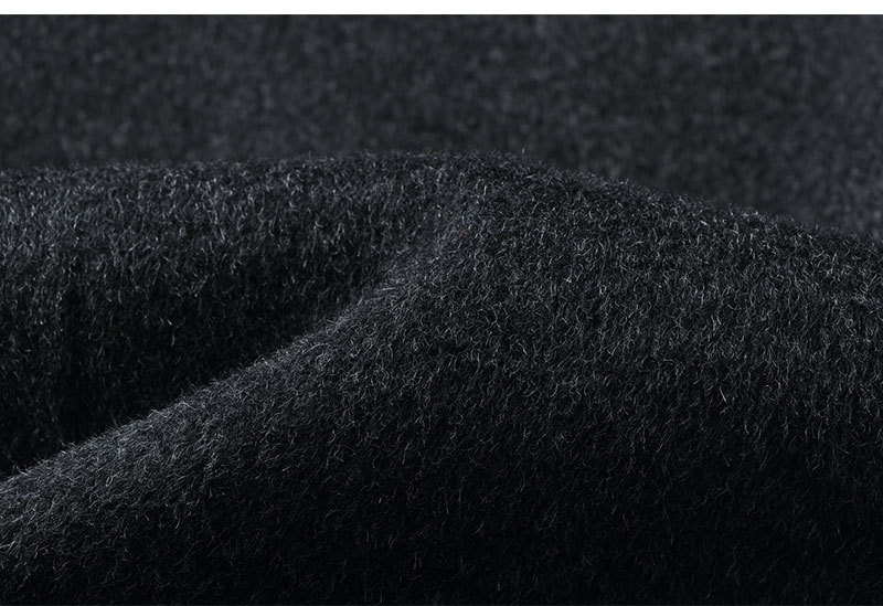 Costume homme en pure laine double face, manteau épais tendance et décontracté, idéal pour l'automne et l'hiver._voghion.com