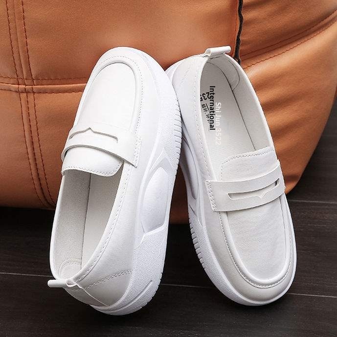 ShoeGlobe Neue Pflegeschuhe für Damen, weich, atmungsaktiv, bequem, weiß, geruchshemmend, dicke Sohle, rutschfest_voghion.com