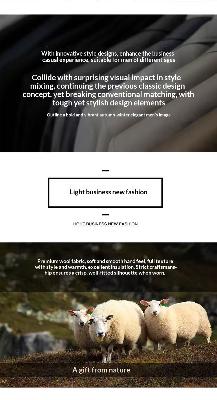 boy Boy Boy 100% Pure Double-Sided Wool Coat Men's Autumn Winter New Business Casual Mid-Length Jacket_voghion.com