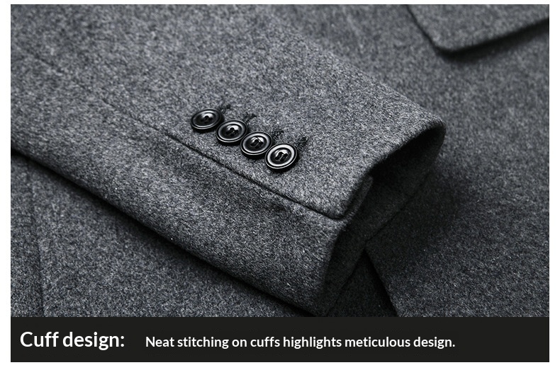 boy Boy Boy Wool Suit Korean Style Slim Fit Autumn Winter Middle-aged Woolen Coat Men's Jacket_voghion.com