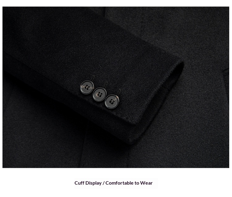 boy Boy Boy Wool And Goose Down Coat With Cashmere Men, Turn-Down Collar, Winter New Mid-Length Business Thickened Woolen Jacket For_voghion.com