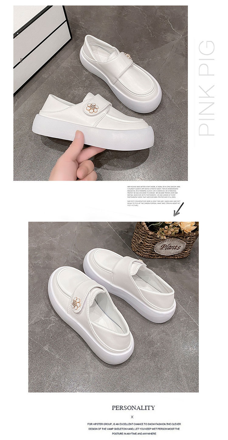 ShoeGlobe Nure da donna, comode e non affaticanti, scarpe da lavoro speciali per ufficio e medicina, bianche, in pelle, primaverili e autunnali_voghion.com