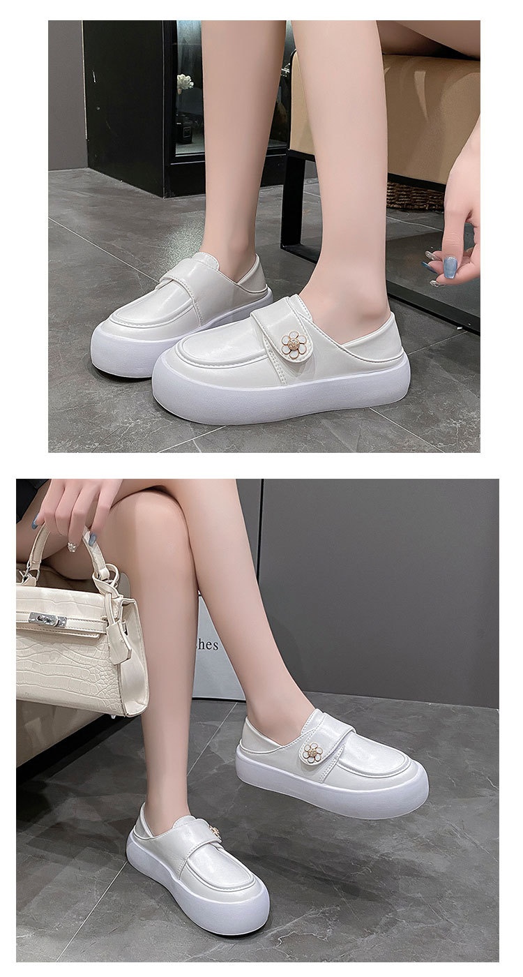 ShoeGlobe Nure da donna, comode e non affaticanti, scarpe da lavoro speciali per ufficio e medicina, bianche, in pelle, primaverili e autunnali_voghion.com