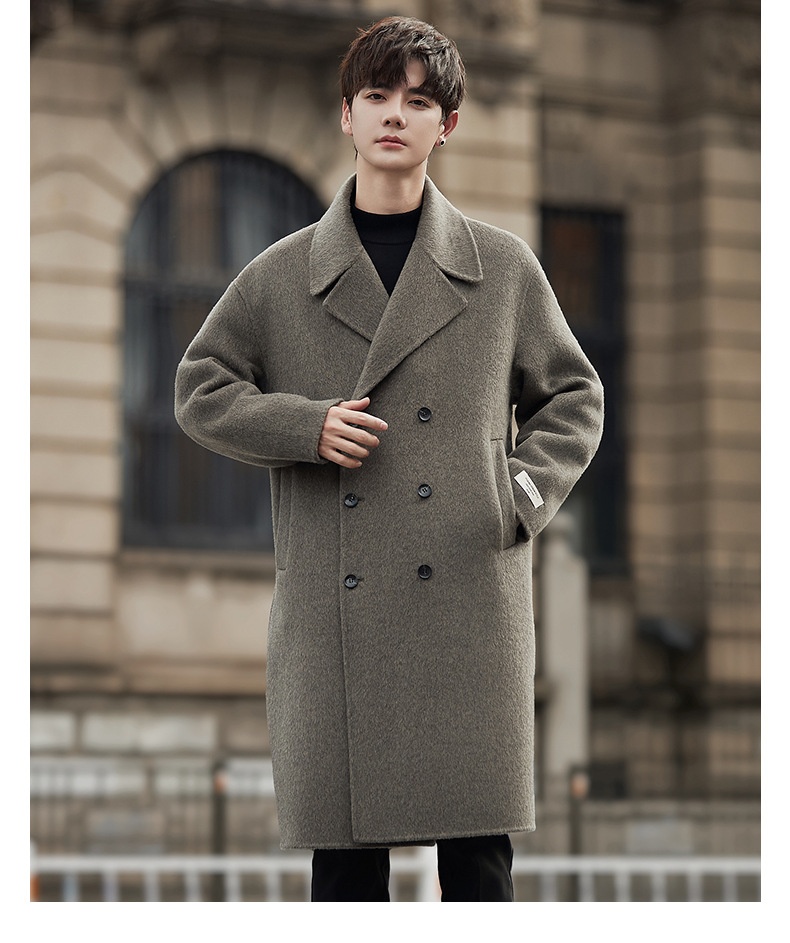 boy Boy Boy 2025 Autumn Winter New Men Mid-Length Over-the-Knee Sheep Wool Woolen Trench Coat Korean Style Trendy_voghion.com