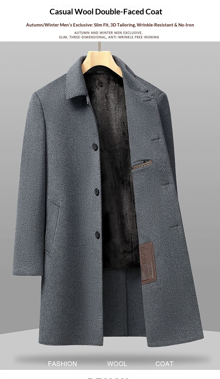 boy Boy Boy Plus Size Coat Men, Mid-Length, Winter Thickened Wool Double-Sided Woolen Coat, Oversized For Big And Tall Men_voghion.com