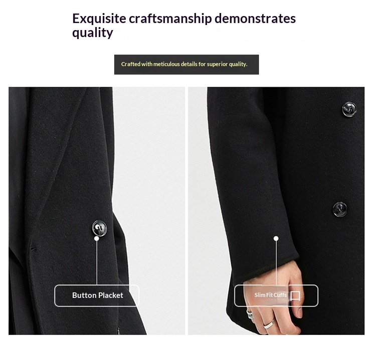 boy Boy Boy 2025 Autumn Winter Double-Sided Wool Men's Jacket New High-End Casual Short Coat Double-Breasted Down Liner_voghion.com