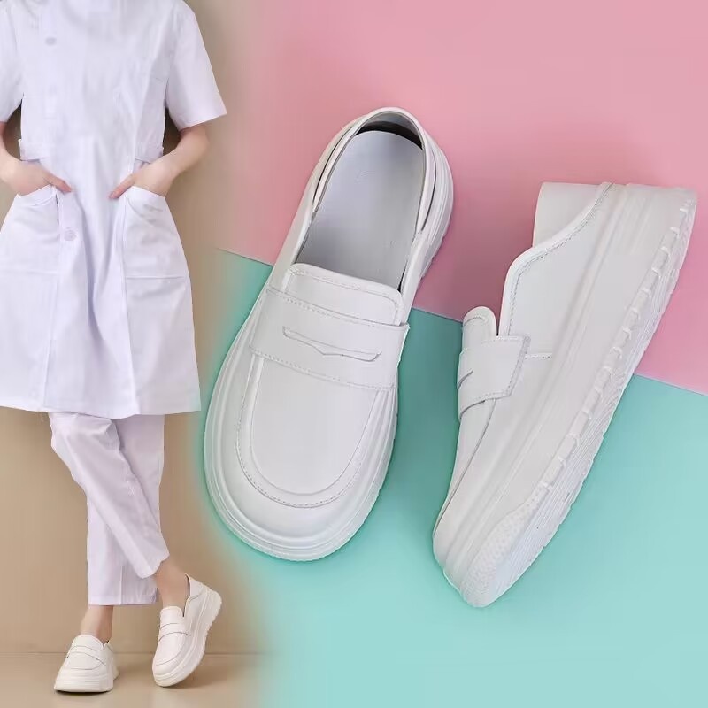ShoeGlobe Nurse Damenschuh, weiche Sohle, atmungsaktiv, bequem, rutschfest, Einzelmodell, Frühjahr/Herbst 2025, neue dicke Sohle, medizinisch_voghion.com