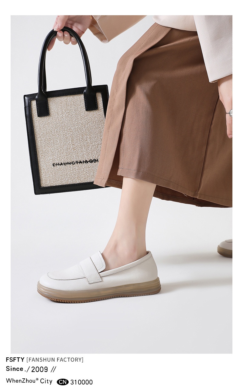 ShoeGlobe Fan Shun 1018-6 Umstandsschuhe zum Hineinschlüpfen, weiche Sohle, bequeme flache Schuhe für Krankenschwestern, weiße Freizeitschuhe für Damen_voghion.com