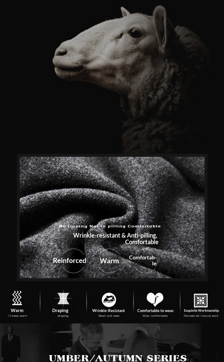 boy Boy Boy 2025 Herbst/Winter Neuer Herren-Wollblazer Business Casual Jacke Einzelanzug Herren_voghion.com