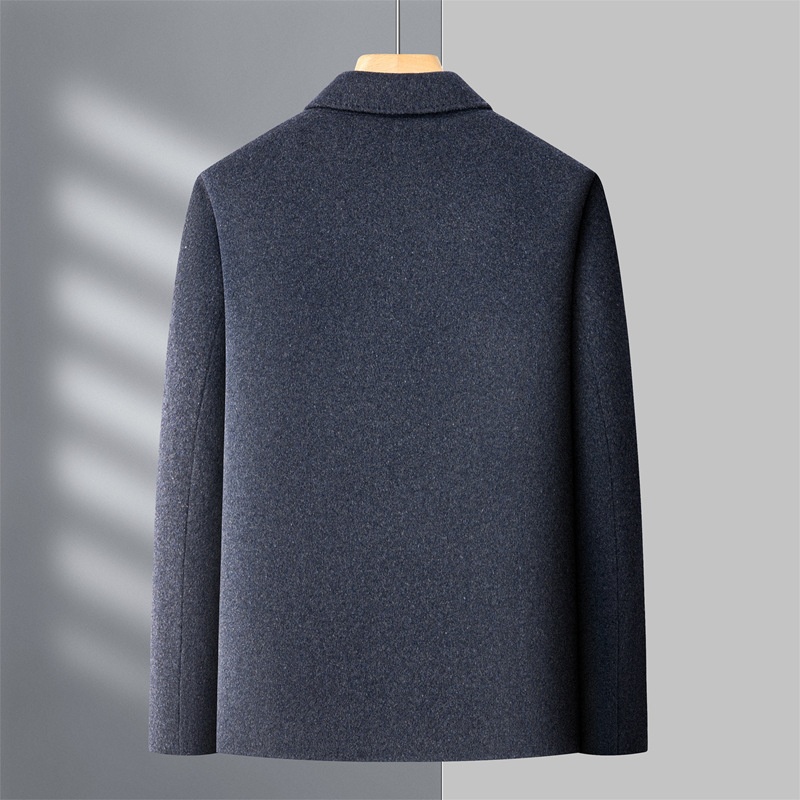 boy Boy Boy Double-Sided Wool For Men, Autumn And Winter Woolen Coat With Detachable Down Liner, Dad's Outfit, Middle-Aged Casual_voghion.com