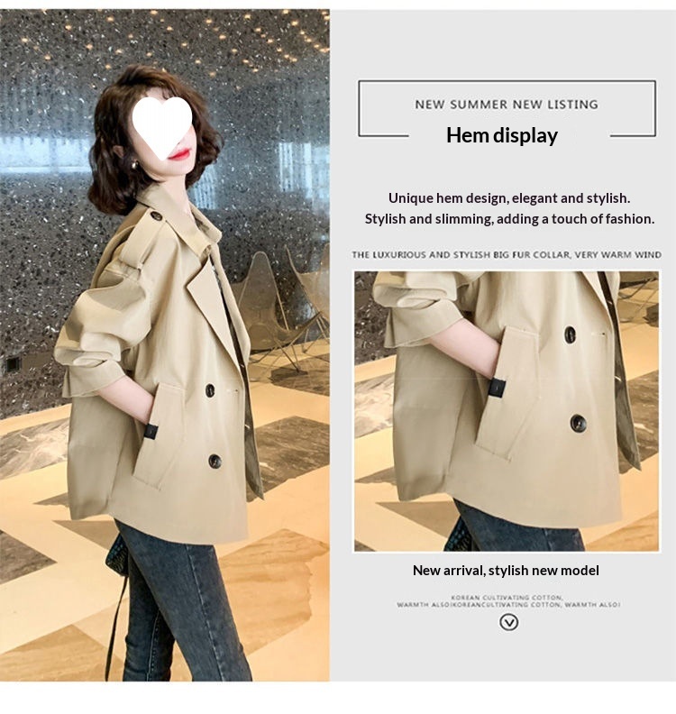 Women's Fashion Women's Fashion Women's Fashion Women's Short Elegant Trench Coat For Women, Autumn New Korean Style Sui_voghion.com
